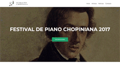 Desktop Screenshot of fundacionchopiniana.com.ar