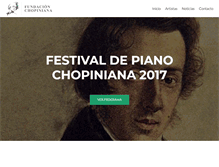 Tablet Screenshot of fundacionchopiniana.com.ar